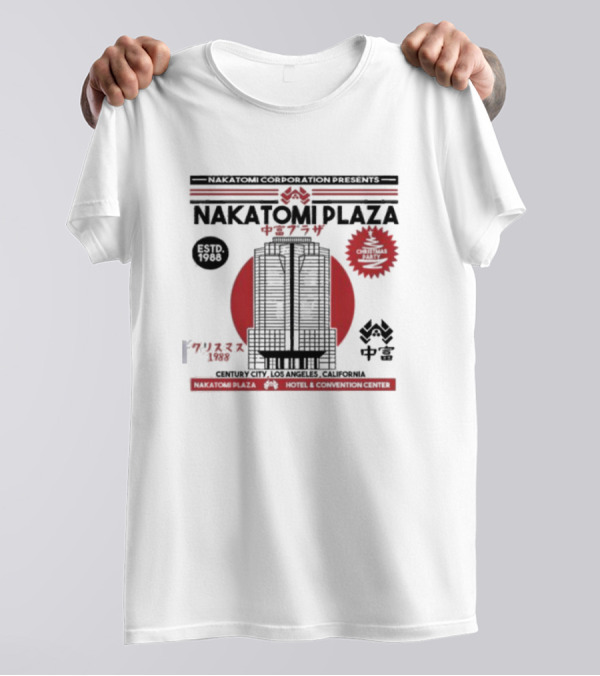 Nakatomi Plaza Century City Los Angeles California Christmas 1988 T-Shirt