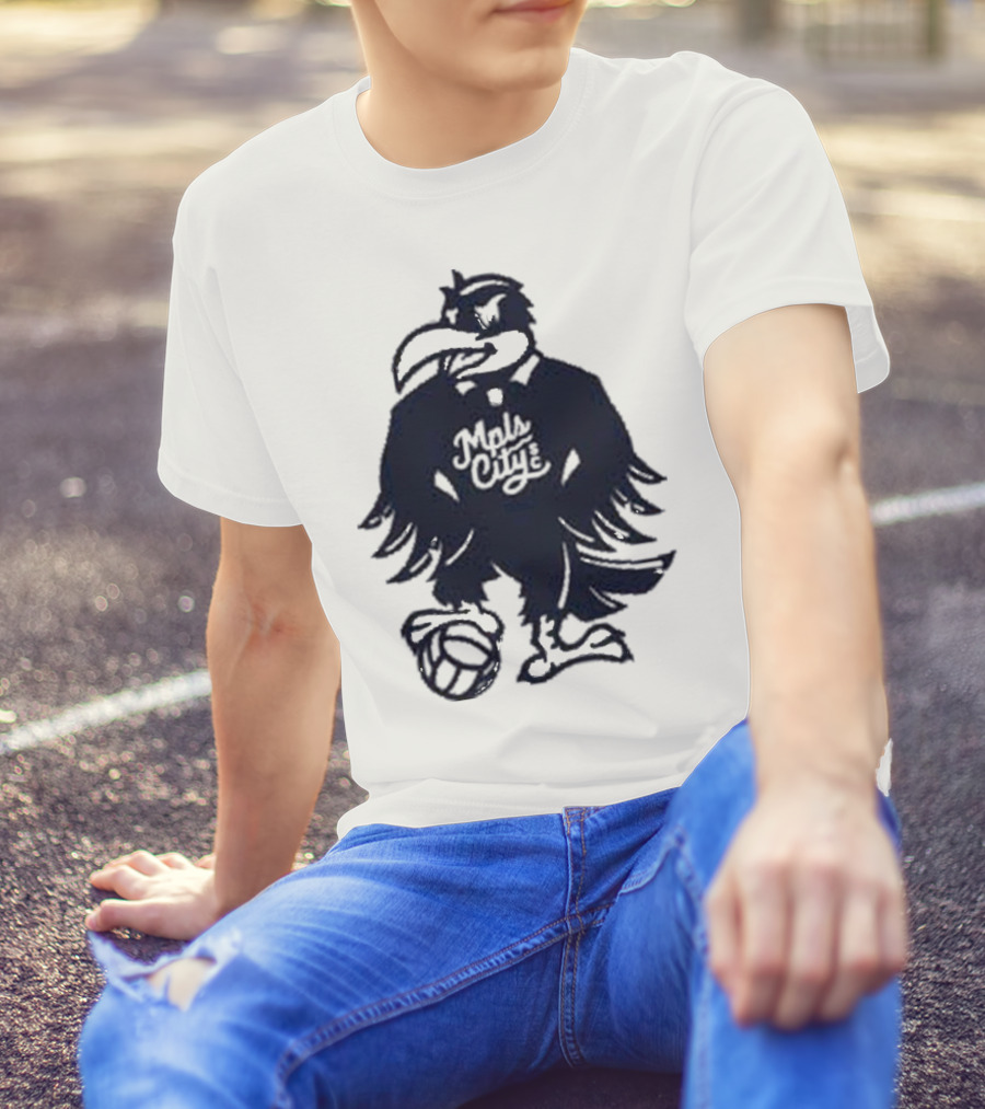 Schmitty The Crow MKE City Basketball Raven T-Shirt