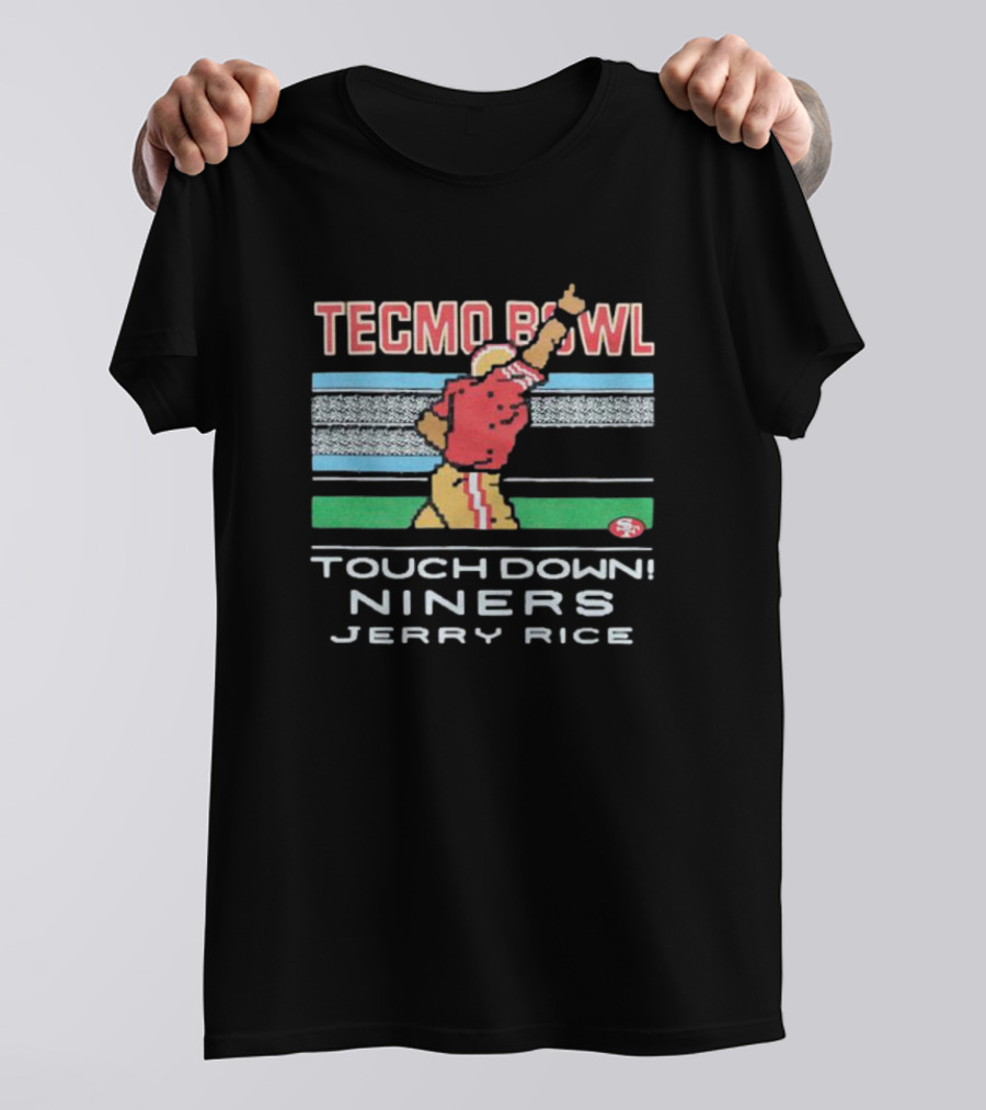 Tecmo Bowl Touchdown Niners Jerry Rice San Francisco T-Shirt