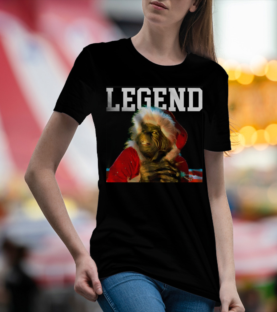 Grinch Legend Santa Christmas T-Shirt