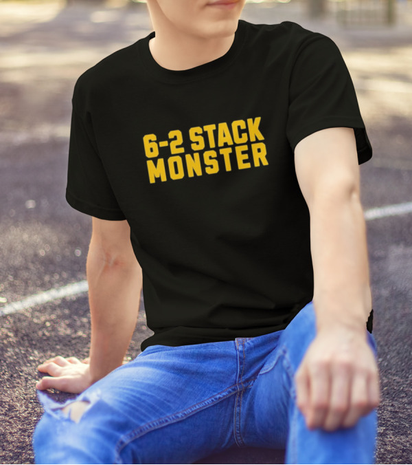 6-2 Stack Monster Football Defense Strategy T-Shirt