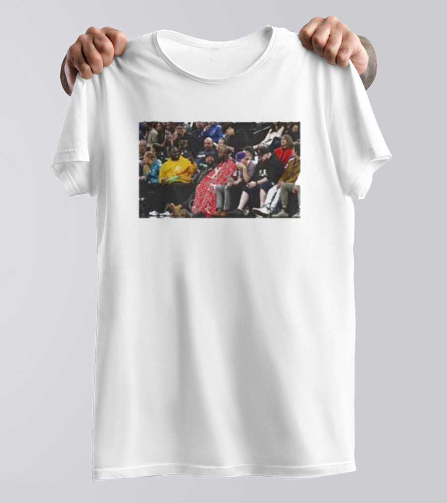 Jidion Getting A Haircut Courtside At NBA Game T-Shirt