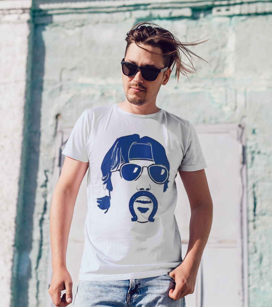 Minshew Mania Mustache Horseshoe Colts T-Shirt