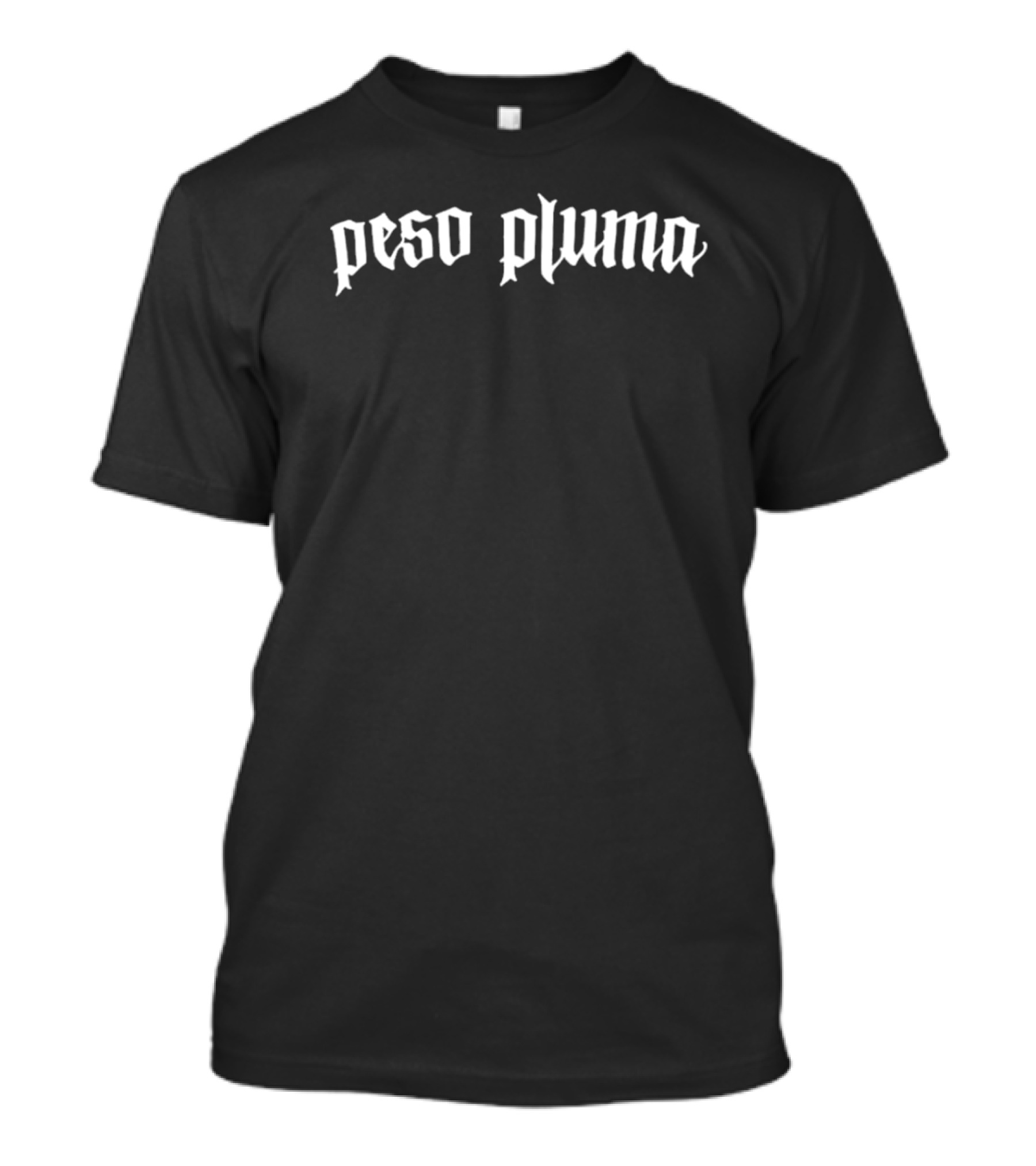 Peso Pluma Diseño Bold Gothic Lettering T-Shirt
