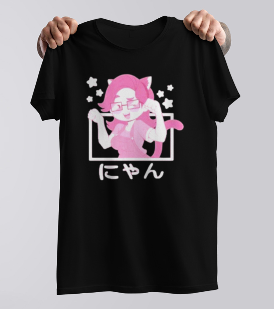 Saberspark Sabie Nyan ゃん Cat Girl Anime T-Shirt