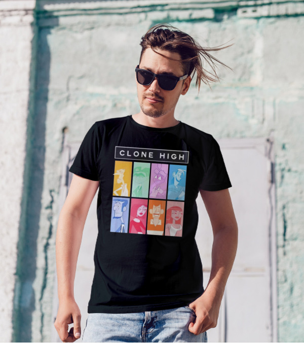 Tara Billinger Clone High Colorful Character Grid T-Shirt