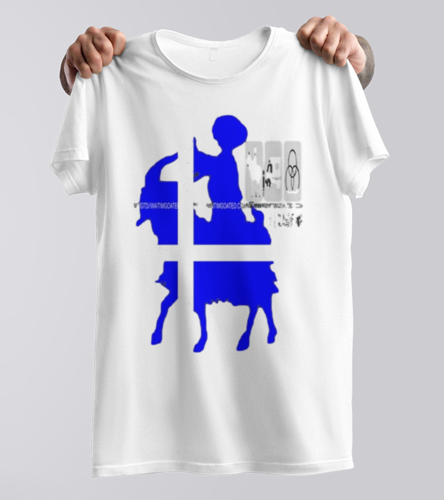 Wait Im Goated Luck Charm Greek Flag Goat T-Shirt
