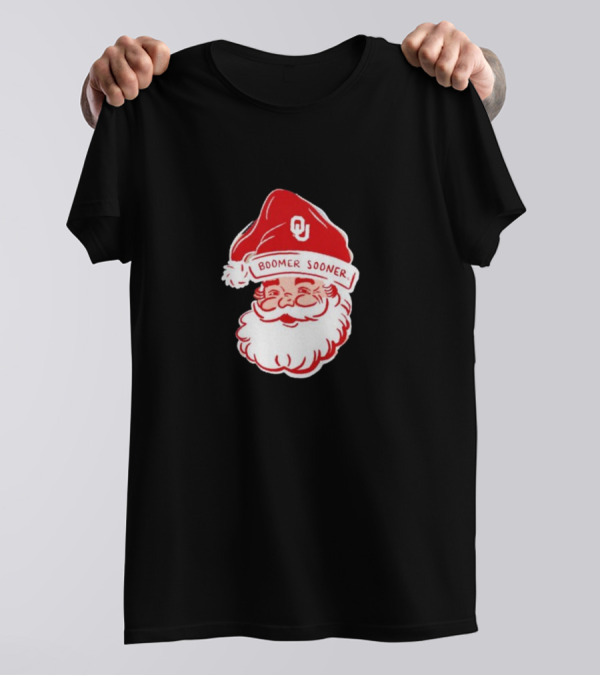 Boomer Sooner Santa Claus Christmas OU T-Shirt