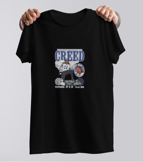 The Greatest Halftime Show Ever Creed Cowboy Thanksgiving Day 2001 Dallas Texas T-Shirt