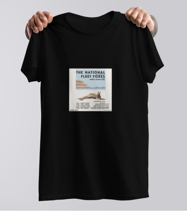 The National Fleet Foxes Annie Hamilton Australia 2024 Tour Dates T-Shirt