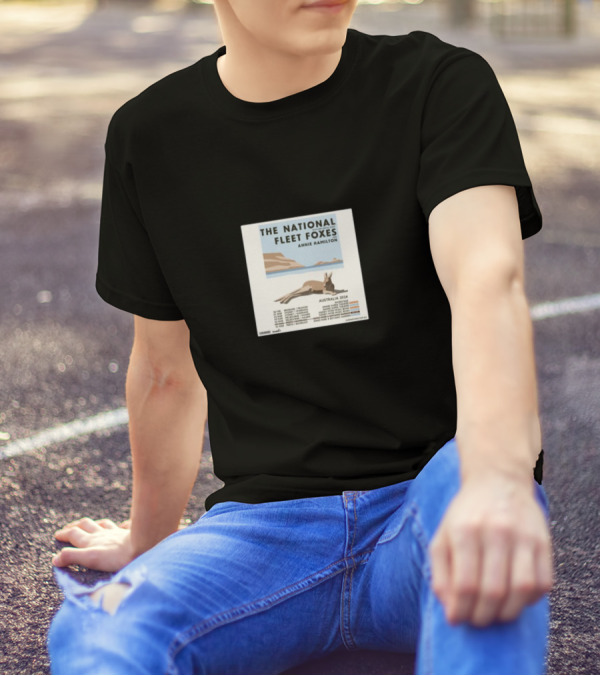 The National Fleet Foxes Annie Hamilton Australia 2024 Tour Dates T-Shirt