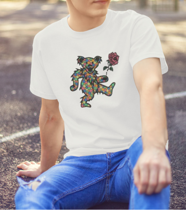 Wyco Vintage 1989 Grateful Dead Dancing Bear With Rose T-Shirt