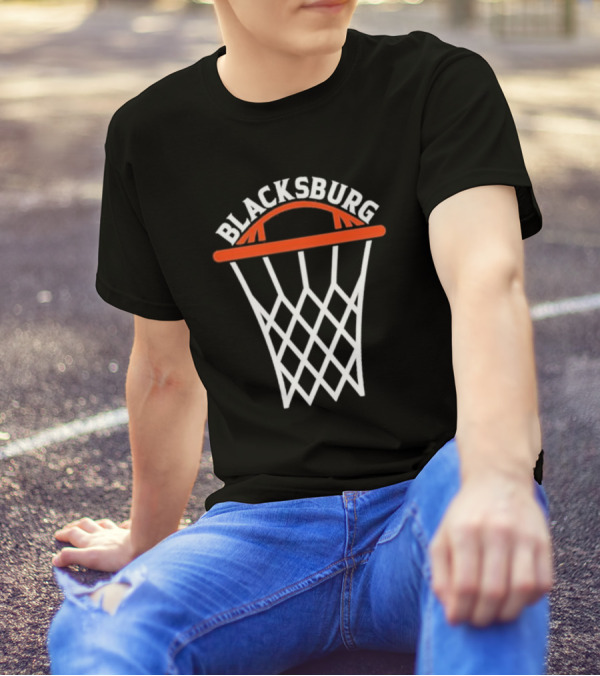 Blacksburg Basketball Hoops Net T-Shirt