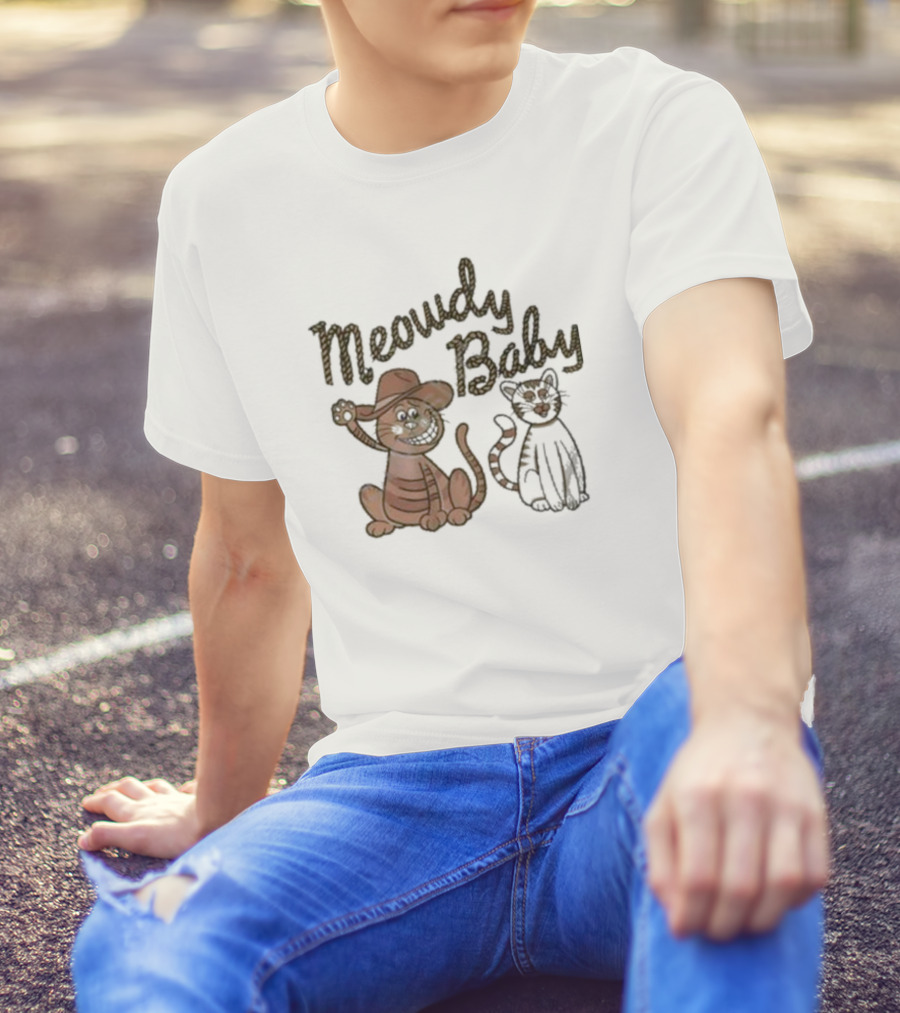Meowdy Baby Leigh Mcnasty Cowboy Cats T-Shirt