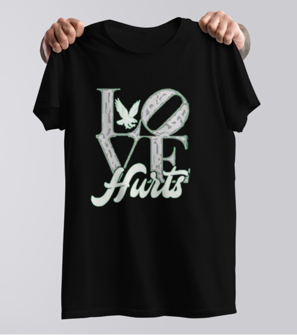 Love Hurts With Eagle Icon T-Shirt