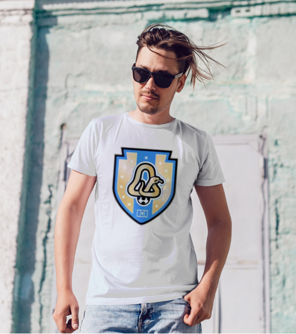 Phly Soccer Crest Snake And Stars Shield T-Shirt