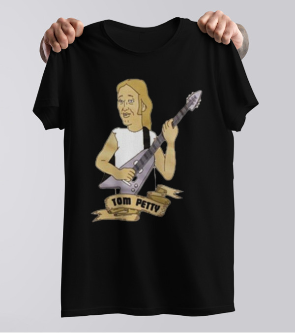 Tom Petty Cartoon Guitarist Last Chance T-Shirt