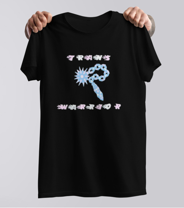 TRANS WARRIOR Blue Spike Chain T-Shirt