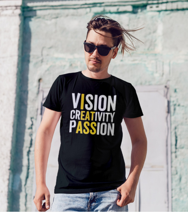 Vision Creativity Passion Inspirational Motivation T-Shirt