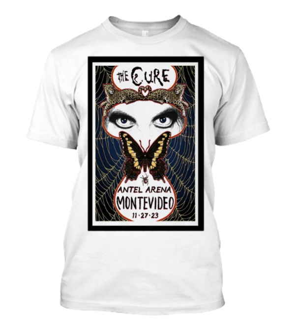The Cure Antel Arena Montevideo 11-27-23 Butterfly Eyes Web T-Shirt