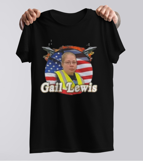 Gail Lewis Walmarines The Few The Proud American Hero Flag Background T-Shirt