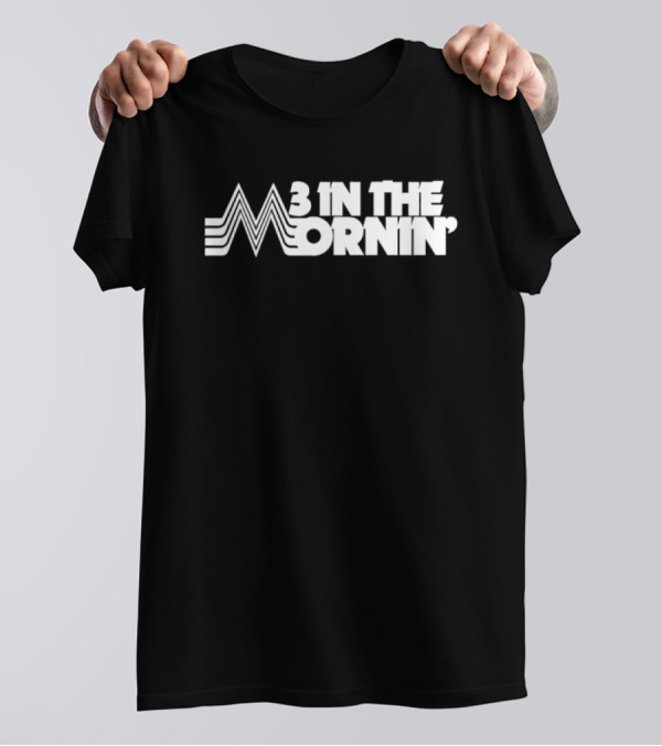 3 In The Mornin' Vintage 70s-Inspired Style Retro Lines T-Shirt