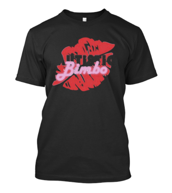Autistic Bimbo Pink Lips Kiss T-Shirt
