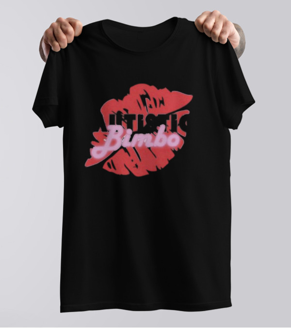 Autistic Bimbo Pink Lips Kiss T-Shirt