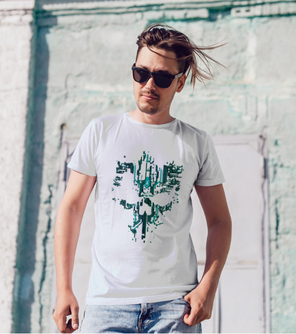 Circuit Skull Tech Face T-Shirt