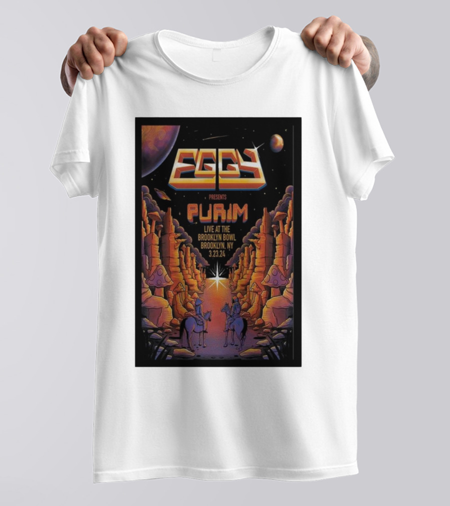 Eggy Presents Purim Live At The Brooklyn Bowl Brooklyn NY 3.23.24 T-Shirt