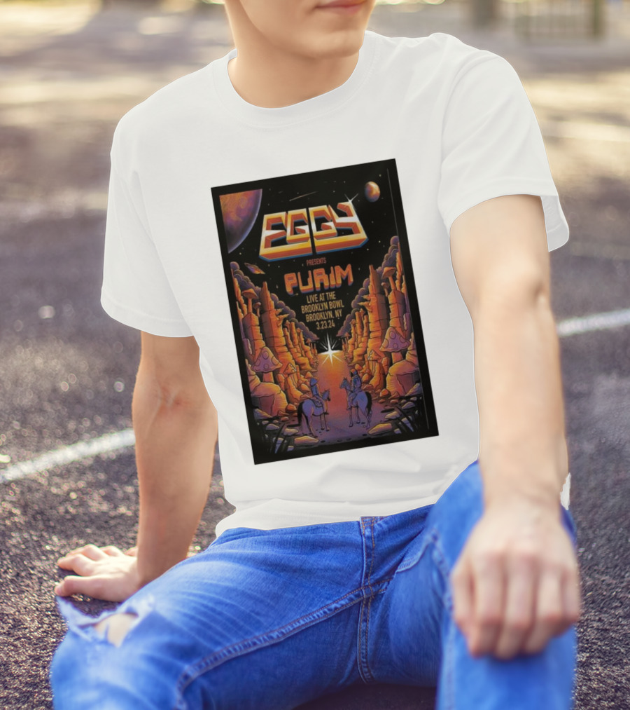 Eggy Presents Purim Live At The Brooklyn Bowl Brooklyn NY 3.23.24 T-Shirt