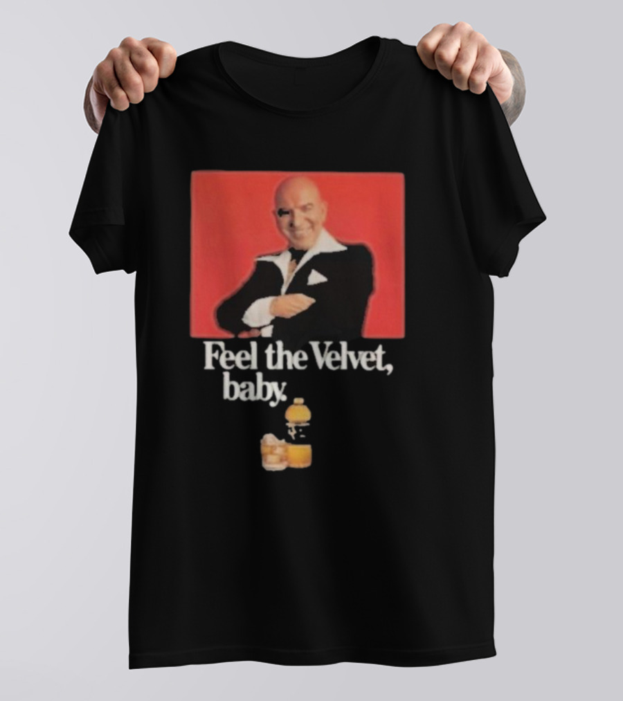 Motorhead711 Telly Savalas Feel The Velvet Baby Drink T-Shirt