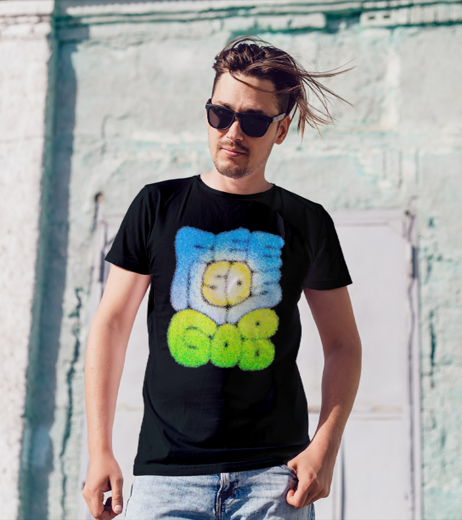 Nature Feels So Good Retro Bubble Text T-Shirt