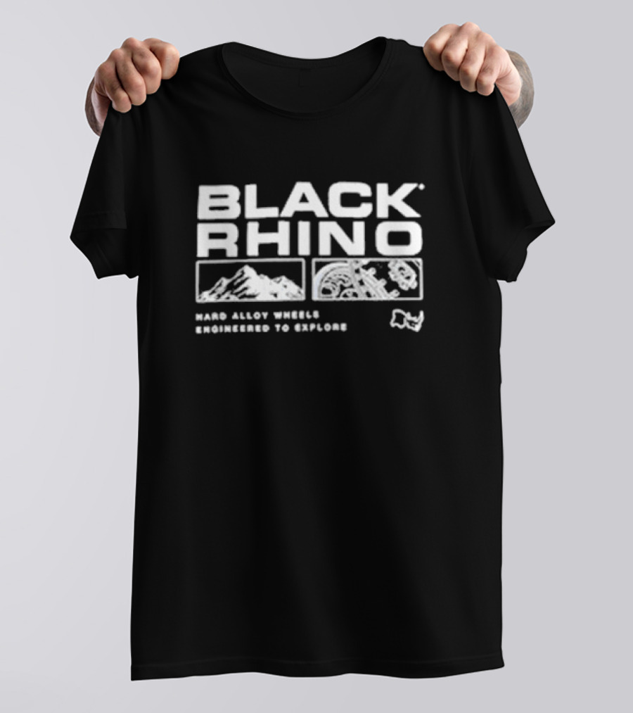 Black Rhino Hard Alloy Wheels Engineered To Explore Adventure Landscapes T-Shirt