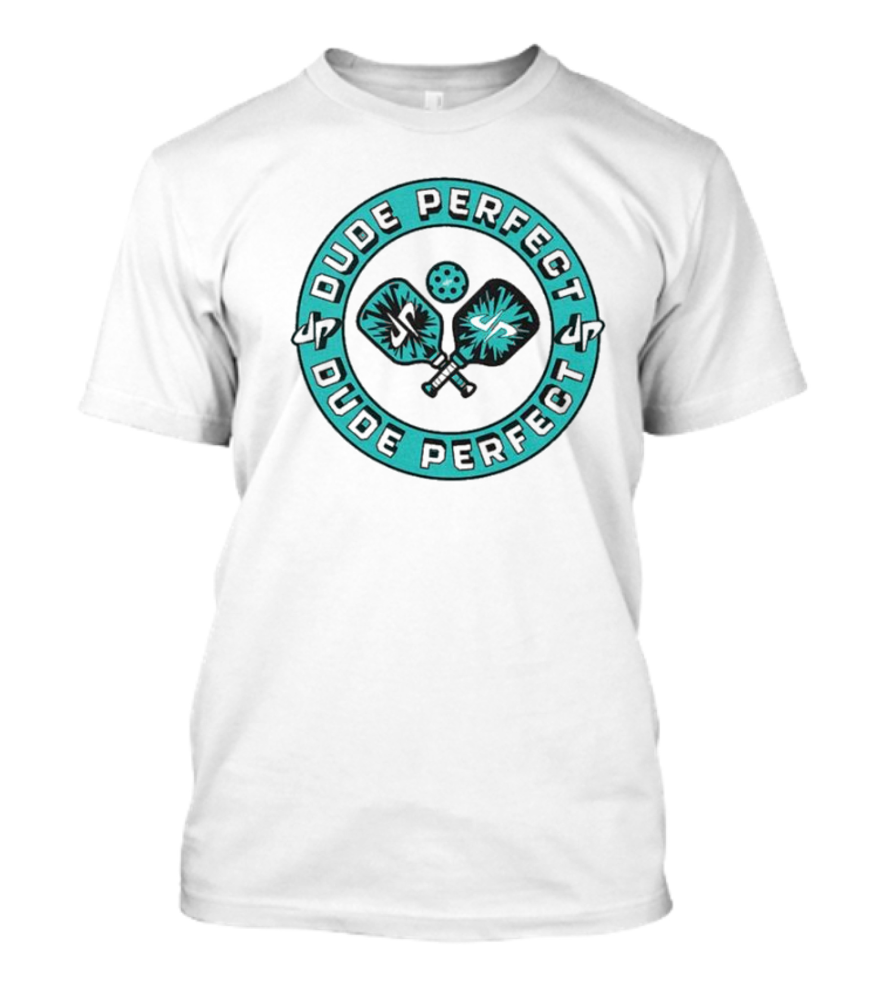 Dude Perfect Pickleball Paddle And Ball Circular T-Shirt