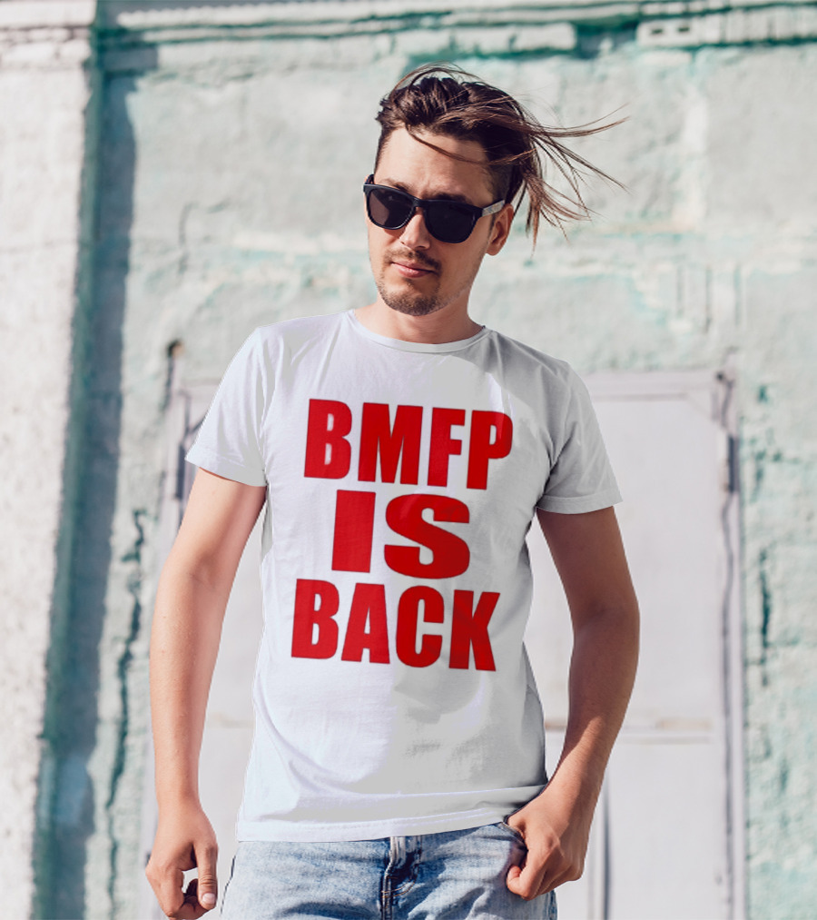 BMFP Is Back Bold Red Lettering T-Shirt