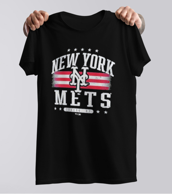 New York Mets Queens NY Americana Stars T-Shirt