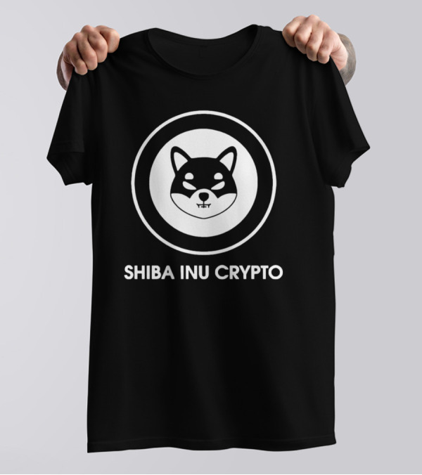 Shiba Inu Crypto Logo In Circle T-Shirt