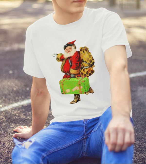 Market Designer Santa Vintage Luggage T-Shirt