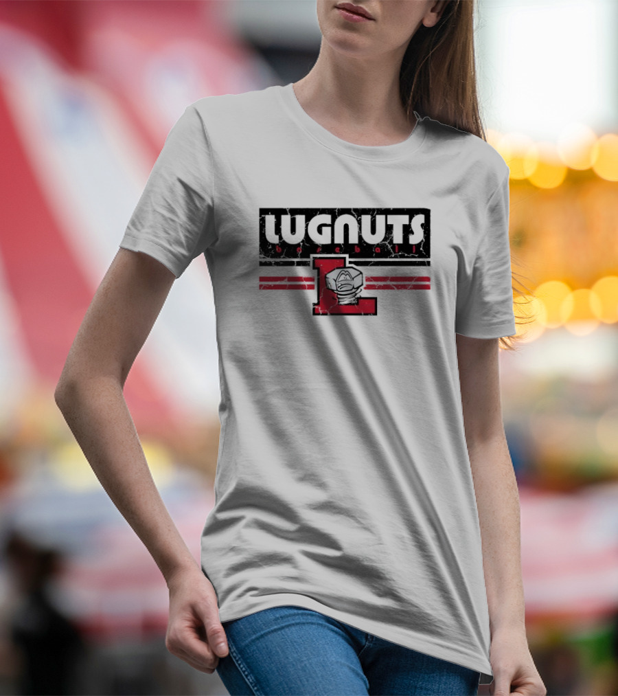 Lugnuts Baseball Red Letter L Emblem T-Shirt