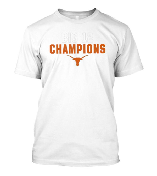 Texas Football Big 12 Champions Horns Up T-Shirt