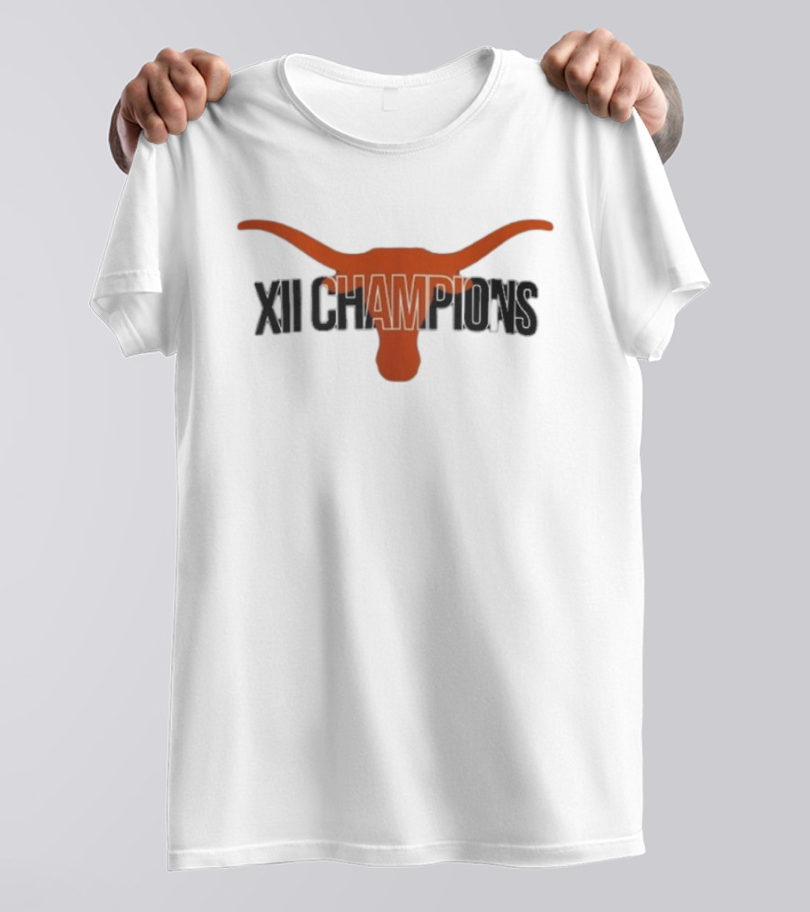 Texas Football Big 12 Champions Horns Up XII Champions T-Shirt