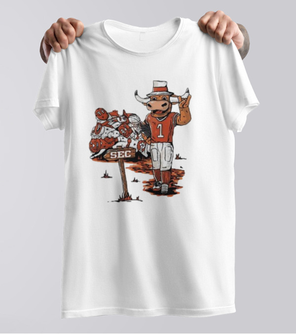 Texas Longhorn SEC Conference Champions Mascot Number One T-Shirt