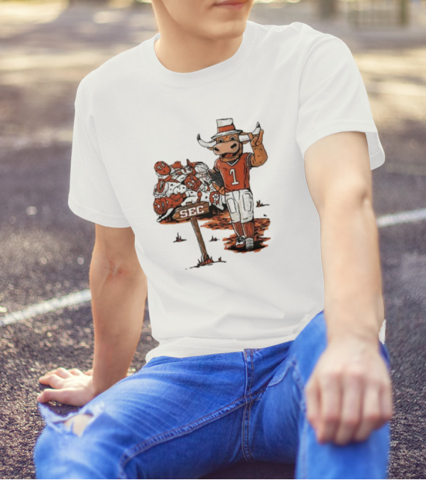 Texas Longhorn SEC Conference Champions Mascot Number One T-Shirt