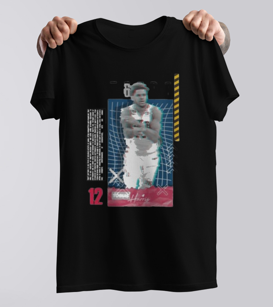 Tobias Harris 12 Basketball Card T-Shirt
