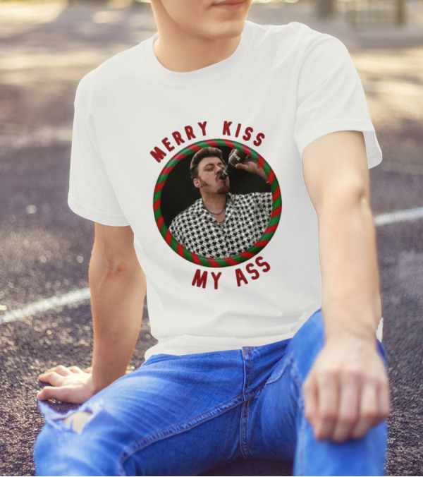 Merry Kiss My Ass Trailer Park Christmas T-Shirt