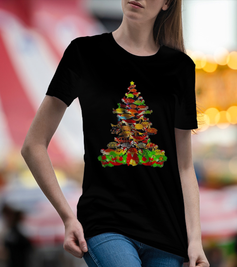 Turtles Christmas Tree Holiday T-Shirt