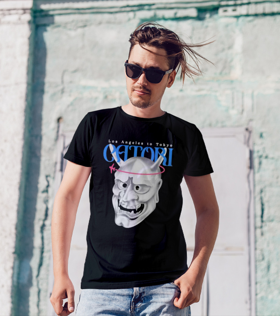 Los Angeles To Tokyo Catori Oni Mask T-Shirt
