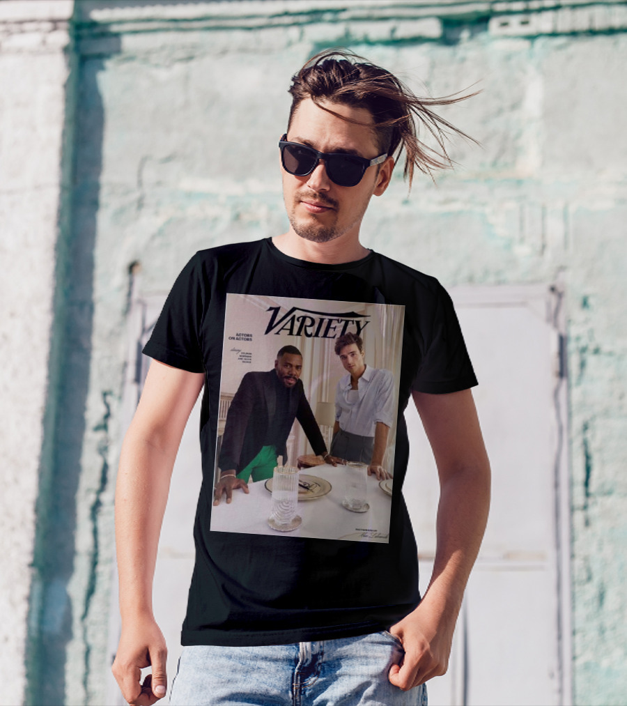 Variety Magazine Cover Featuring Colman Domingo And Jacob Elordi For Actors On Actors Series T-Shirt