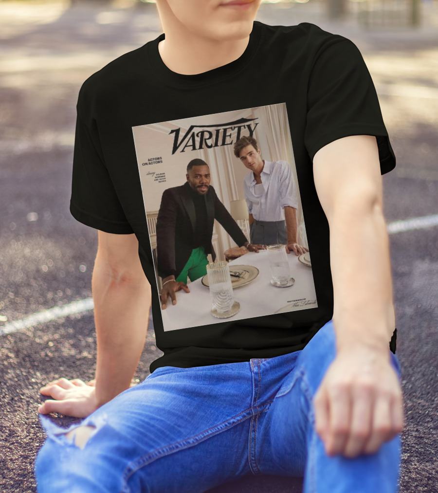 Variety Magazine Cover Featuring Colman Domingo And Jacob Elordi For Actors On Actors Series T-Shirt